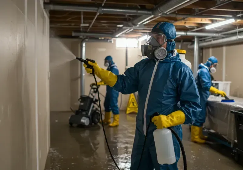 Basement Sanitization and Antimicrobial Treatment process in Pleasant Valley, MO